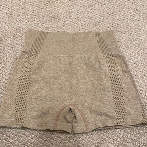 Beige Biker Shorts